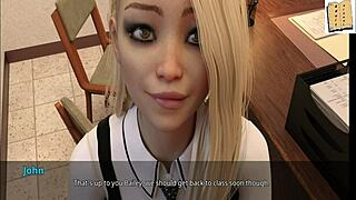 Wvm 46, office fun with sexy blonde cheerleader, can’t believe this cartoon action! 😜