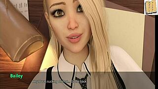 Wvm 46, office fun with sexy blonde cheerleader, can’t believe this cartoon action! 😜