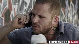 raven alexis and manuel ferrara in teen scene with shoes and spanking