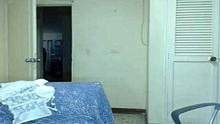 hot brunette chick with sexy body and big tits on webcam, orgasm in public