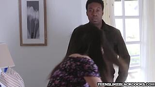 Small Tits Babe Rides Rock Hard Bbc Reverse Cowgirl After Bj