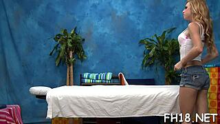 sexy teen gets oiled massage with sucking, blowjob, and hardcore fucking