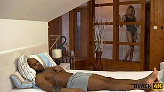 Do Well-Built Black Stud And Blonde Have Affair In Hotel?