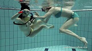 Loris And Okunewa Underwater Lesbian Fun