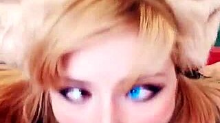 Lovely Young 18+ Babe Deepthroats Big Cock and Plays Pussy in Lingerie POV