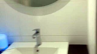 Petite Blonde Latina Enters Neighbor's House and Finds Her Bathing