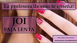 I follow the teacher's jerk off instructions to cum