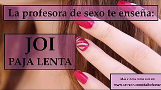 I follow the teacher's jerk off instructions to cum