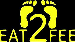 aria and giggles are playing with each other's feet