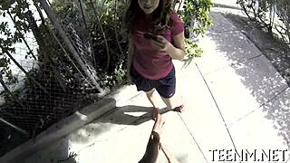 Sexy Babe Courtney Loxx Sucks Cock Hard and Rough!