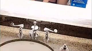 fucking tiny petite freshman i met at town club in hotel bathroom