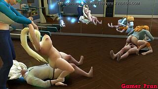 Hey, check this wild anime cosplay orgy at the gym with Boruto as DJ! Everyone ends up banging hard.