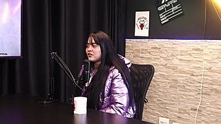 pamela sagaz kisses famous in sheer lingerie.