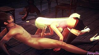 Elizabeth Liones Gets Blowjob and Fucked in 3D Hentai