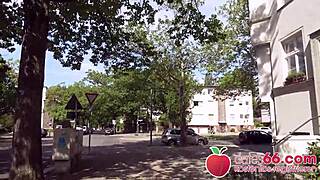 pov action with sexy german student jolee love getting drilled in the park.