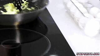 wow, this teen family competition involves tossing salad and blowjobs in a taboo threesome game