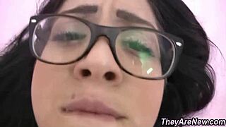 Amateur Brunette Teen Gets Drilled With Deepthroat And Blowjob!