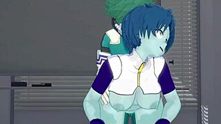 Toru Hagakure And Bubble Girl Share Intense Sex With Izuku Midoriya In Hentai
