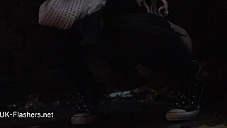 Zarina's Indian teen flashing her pussy outdoors with FINGERING fun. Oriental babe shows off in public.