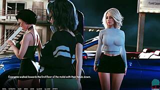 in a o a academy, blonde teen shows finest ass and tits