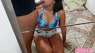 Intense Close-Up Blowjob By Hot Brunette Teen In Amateur Couple Video