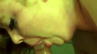 White Girl Sucking Dick With Intense Blowjob Action!