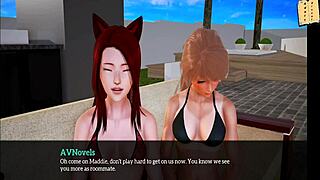 My New Family 268: Redhead with Big Tits in Homemade Anime Erotic Scene