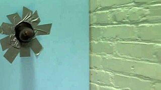 Amelia Rose milks huge black cock at gloryhole encounter