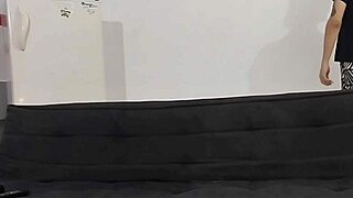 tired latina stepsister lies on legs, gets surprise oral creampie