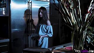 Kyler Quinn caught masturbating by step mom, starts wild family 3some