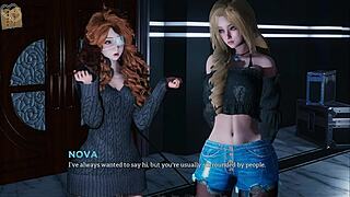 3D porn with big boomed-hentai babes
