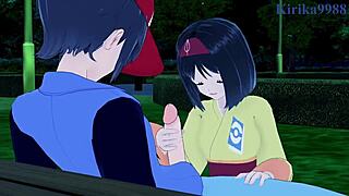 Iris and Erica enjoy very intense sex in a Hentai game