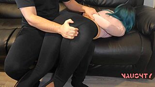 step-sister learns rough self-defense with intense banging.