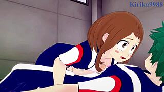 I can’t believe Ochako Uraraka and Izuku Midoriya’s wild hentai sex!