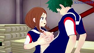 I can’t believe Ochako Uraraka and Izuku Midoriya’s wild hentai sex!