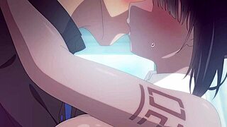 animated busty teen 18+ rides huge cock hard