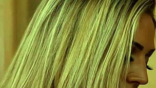 hot milf in lingerie fucks teen in shower with muff diving