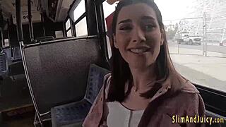 Big ass teen gets hardcore cum in mouth after intense fucking