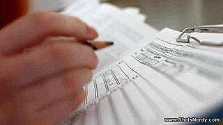 Nerdy Redhead Nansy Gets Fucked By Tutor