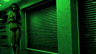 first audition of horny nylon slut makes cock cum quick