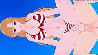 Asuna Yuuki and Sinon Shino Asada in wild hentai sex