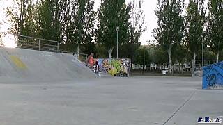 Is this teen ready for victor bloom's big cock outdoors?