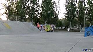 Is this teen ready for victor bloom's big cock outdoors?