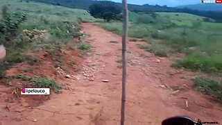 pornstar fucks teen blonde with big cock on public road