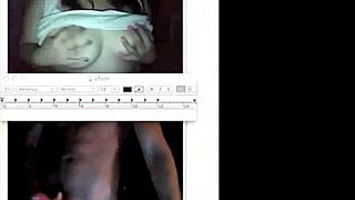 Yummy Mrs performs webcam show in bed.