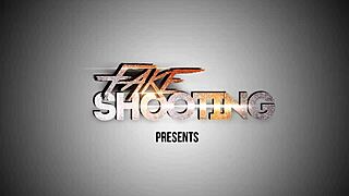 Young Redhead with Huge Natural Tits Rides Vigorously