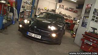 Whoa, hardcore test drive with Czech teen! 🚗