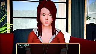 in my new family, the redhead gets erotic with big tits