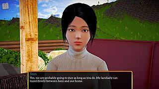 in my new family, the redhead gets erotic with big tits