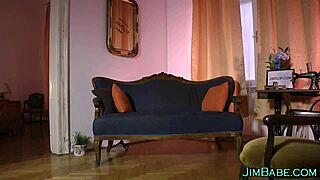 teen brit rides old dude in hardcore blowjob action